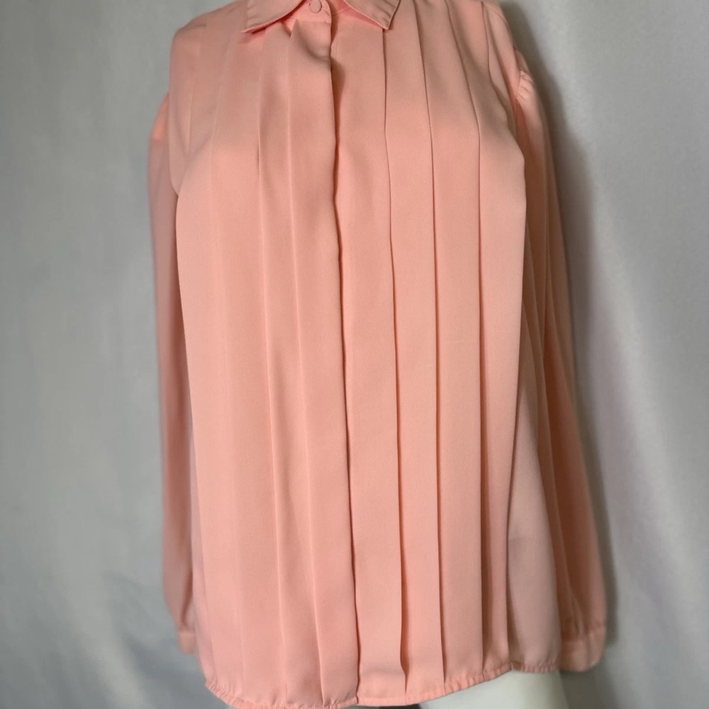 PARTNERS BY MERVINS BRAND SIZE 14 VINTAGE PINK BUTTON DOWN BLOUSE